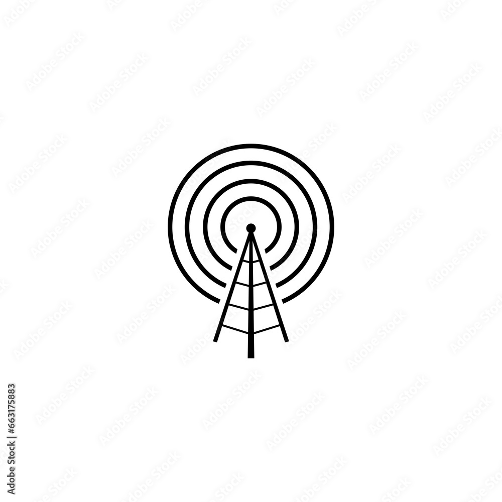 Wireless sign icon isolated on transparent background Wireless sign icon isolated on transparent background