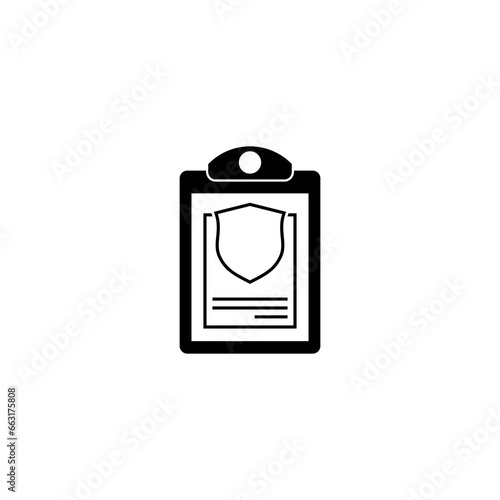 Privacy checklist icon Pc security icon isolated on transparent background