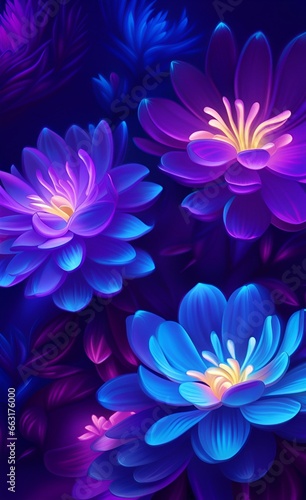 blue water lily flower