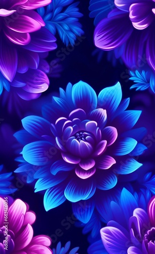 abstract background with flowers