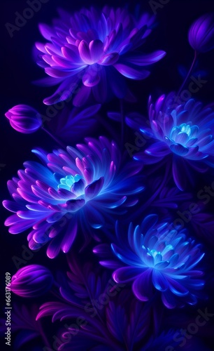 abstract purple flower