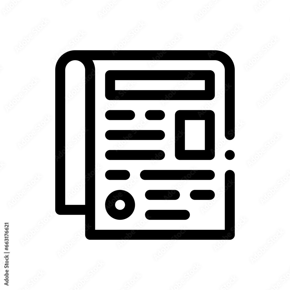 newspaper line icon newspaper line icon