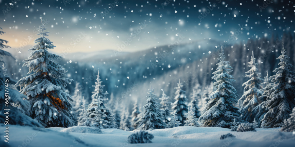Naklejka premium Christmas background: Capture the essence of a joyful holiday season with a Christmas background that sets the stage for your festive moments.