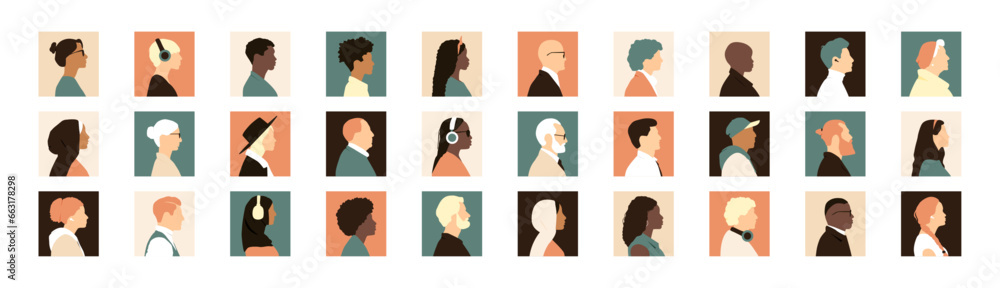 Set of icons. Modern colour design. Stock Vector | Adobe Stock