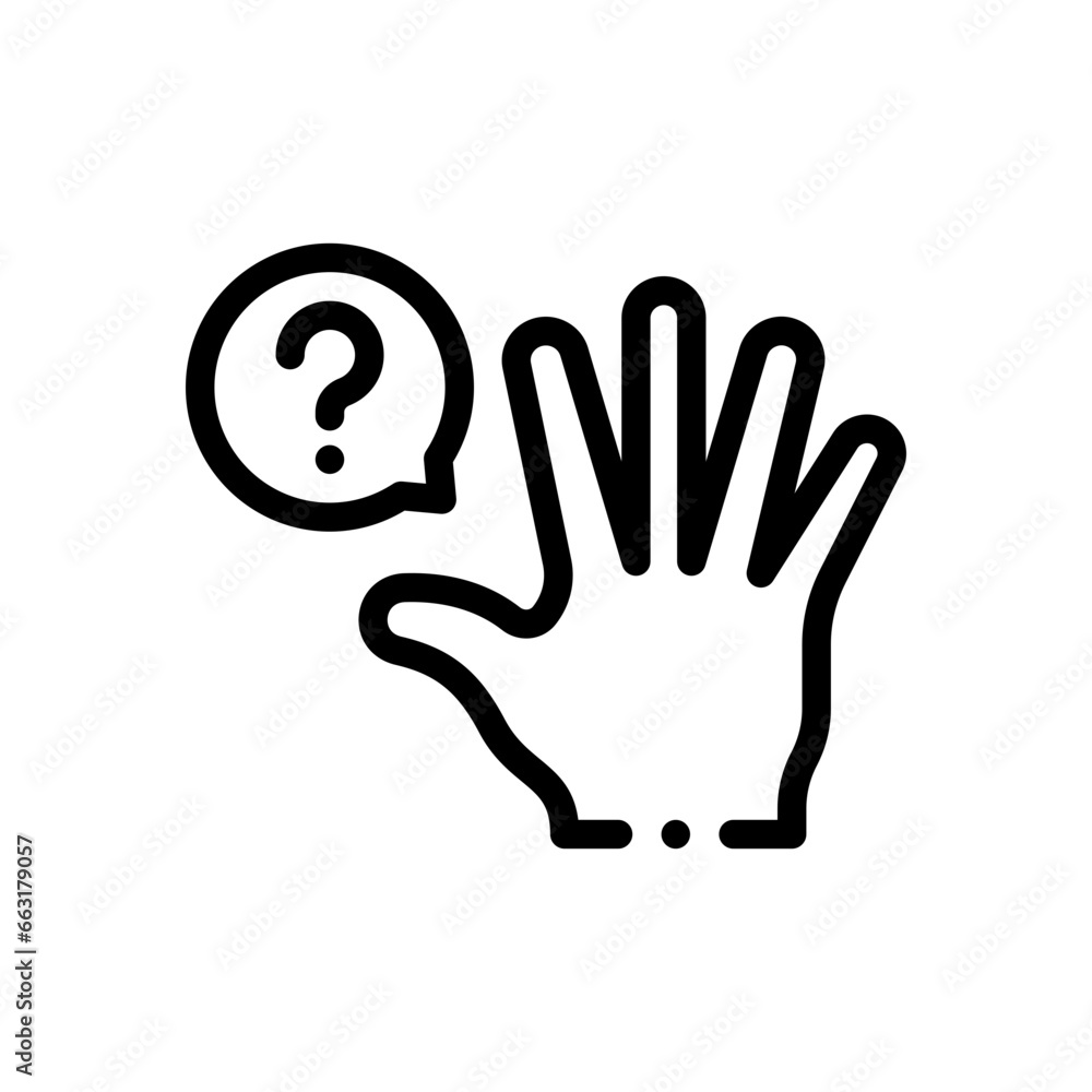 question line icon question line icon