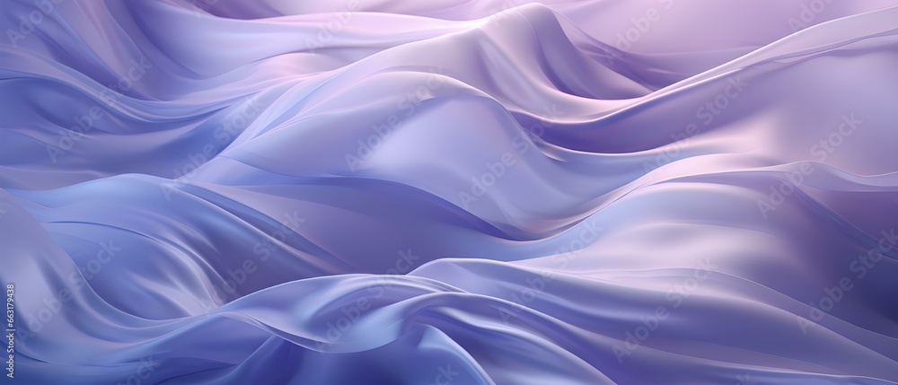 Obraz premium Graceful Textile Art: Lavender Silk Cloth in Fluid Watercolor Form