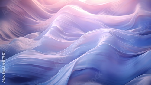 Soothing Lavender Waves: Elegant Silk Material in Watercolor Design
