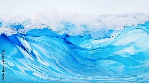 Photo of a majestic wave crashing in the ocean