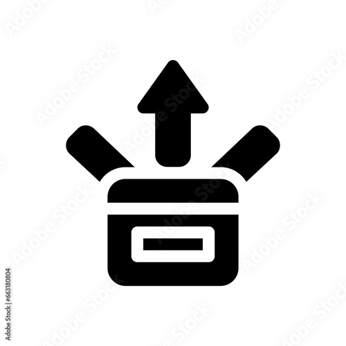 unboxing glyph icon