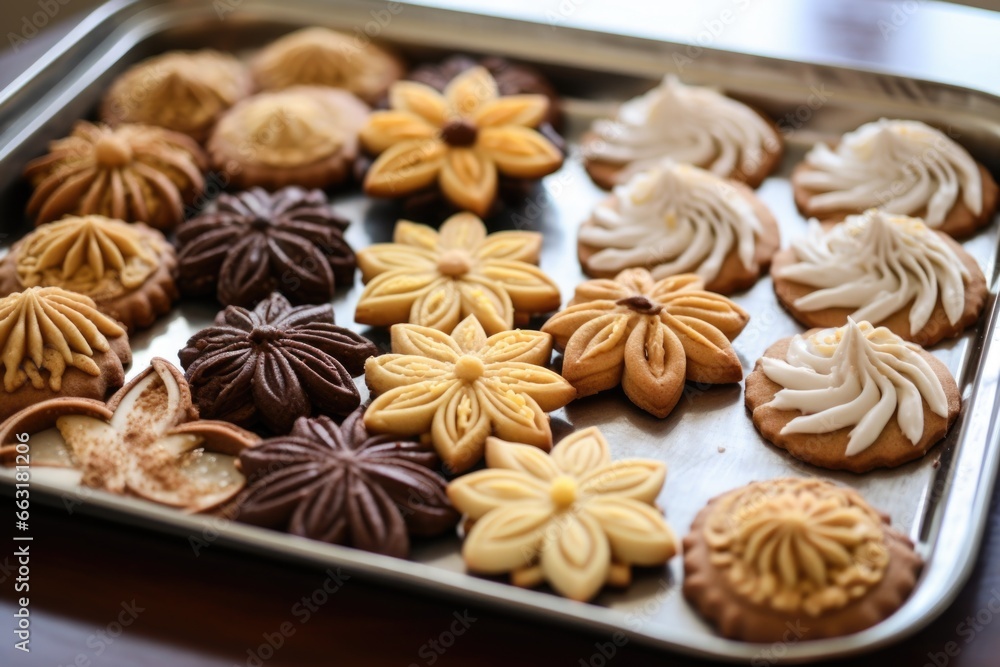 homemade bahai-inspired cookies on a dessert tray homemade bahai-inspired cookies on a dessert tray