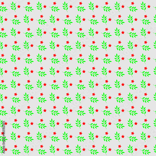 Free vector hand drawn Christmas pattern with background .