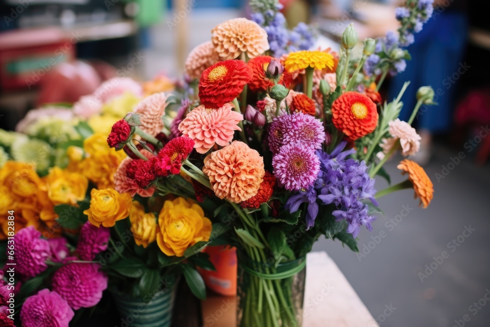 a blurry image of a colorful bouquet a blurry image of a colorful bouquet