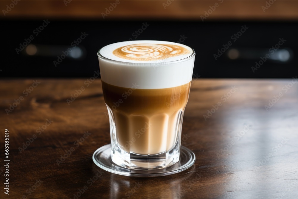 coffee with latte art on a counter coffee with latte art on a counter