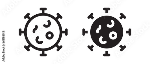 Hepatitis icon vector set. Human hepatitis virus symbol