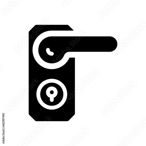 lock glyph icon