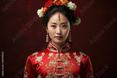 Portrait of a Chinese bride