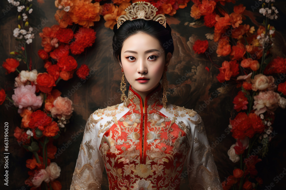 Portrait of a Chinese bride