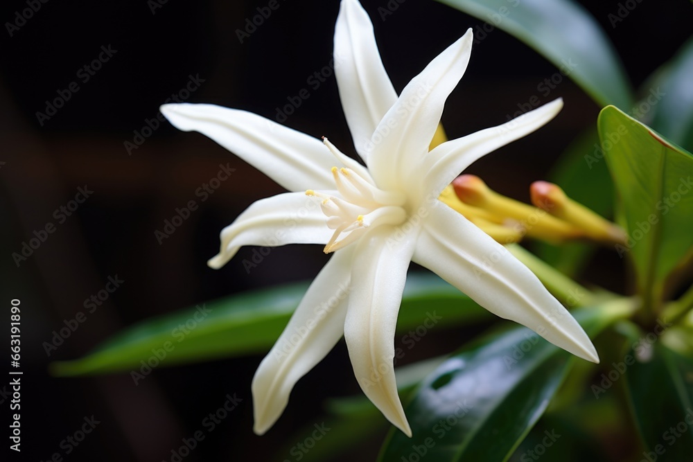 Fototapeta premium vanilla flower in full bloom