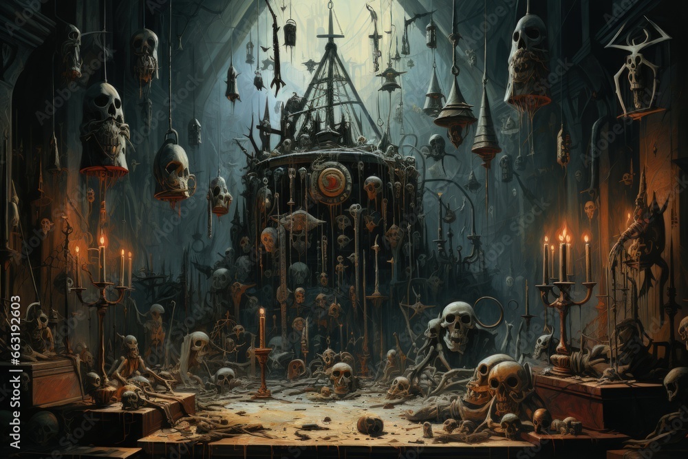 Cursed amulets of forgotten sorcery, imbued with ancient spells and ...