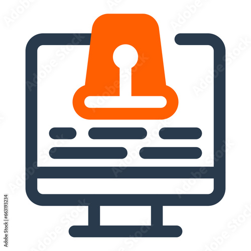 Detection Unauthorized Access Alert Icon
