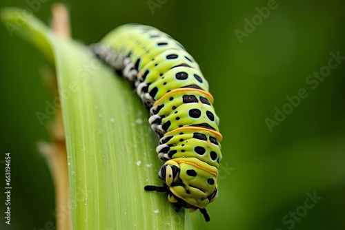 Caterpillar dovetail butterfly. photo