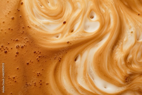 Coffee foam texture. photo