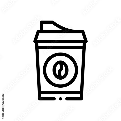 coffee cup line icon