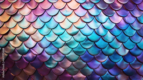Fish scales shimmer and shine in a mesmerizing pattern
