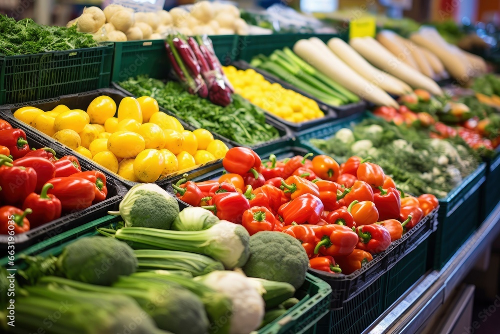 Fruits and Vegetables at City Market.