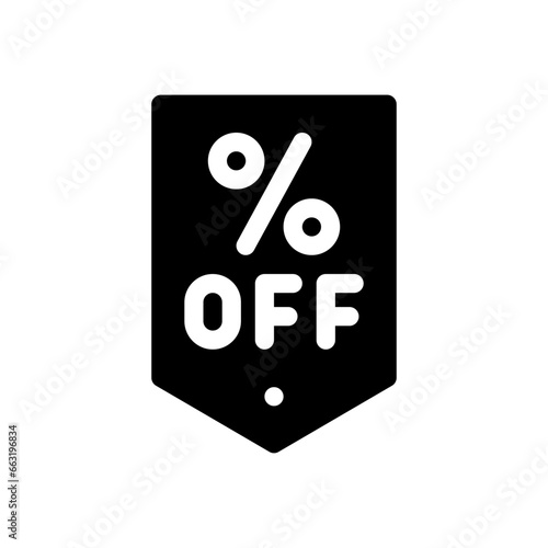 discount glyph icon