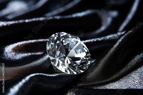 diamond in the rough on a velvet cloth