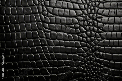 Fondo de piel de cuero negro con textura. photo