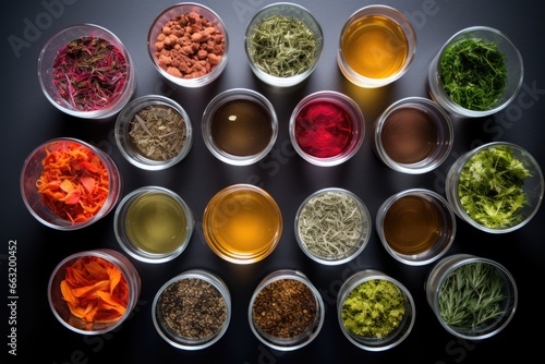 overhead shot of various herbal teas © Alfazet Chronicles