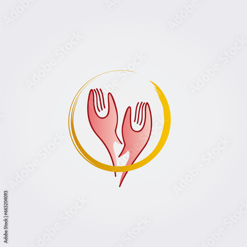 Spiritualité Icônes Méditation 2 Mains Vers le Ciel Lumière Logo Symbole Élément vectoriel
