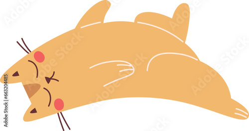 Lying Cat Sleeping