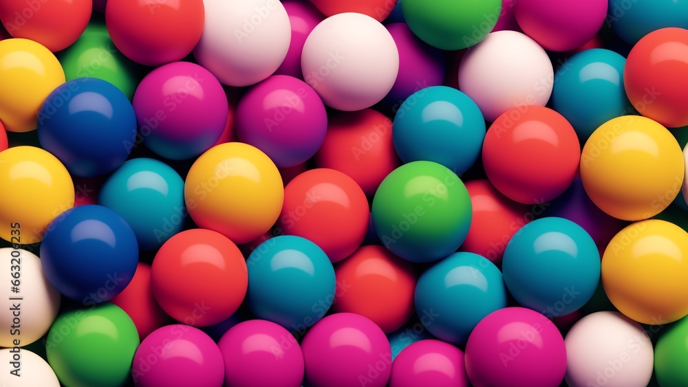 A Bunch Of Colorful Balls A Bunch Of Colorful Balls