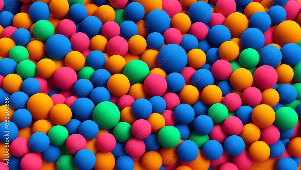 A Large Group Of Colorful Balls A Large Group Of Colorful Balls