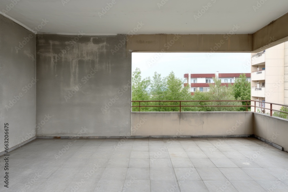 unfurnished balcony with only a concrete floor and railings unfurnished balcony with only a concrete floor and railings