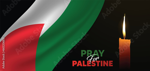 pray for Palestine innocent people vector illustration poster