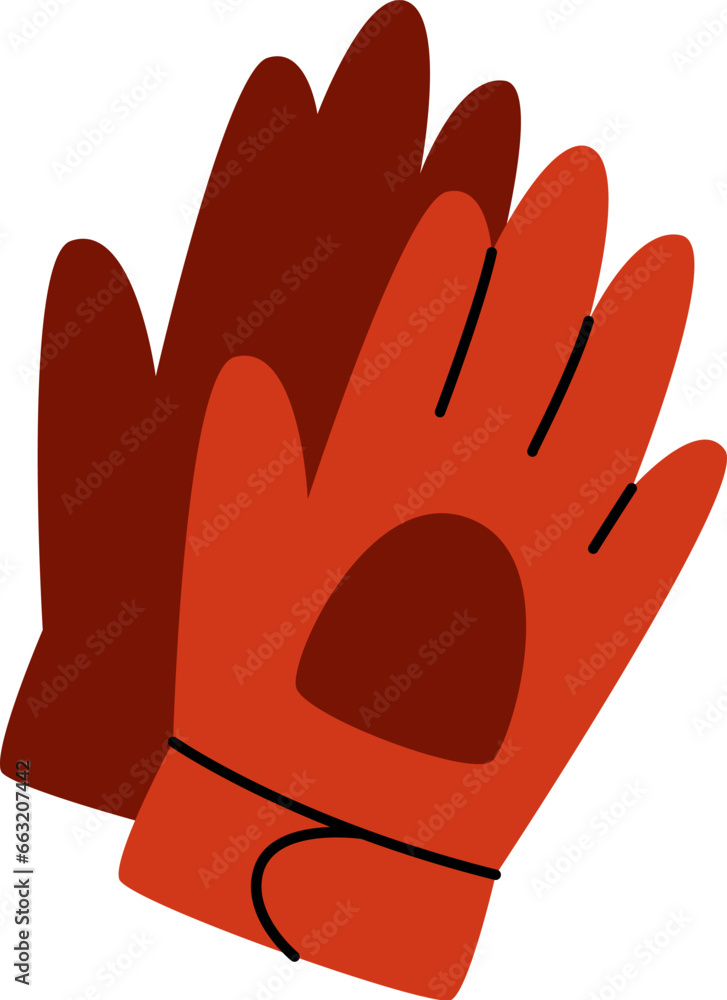 Obraz premium Firefighters Gloves Icon