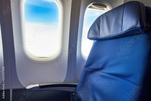 economy class seat on an airplane