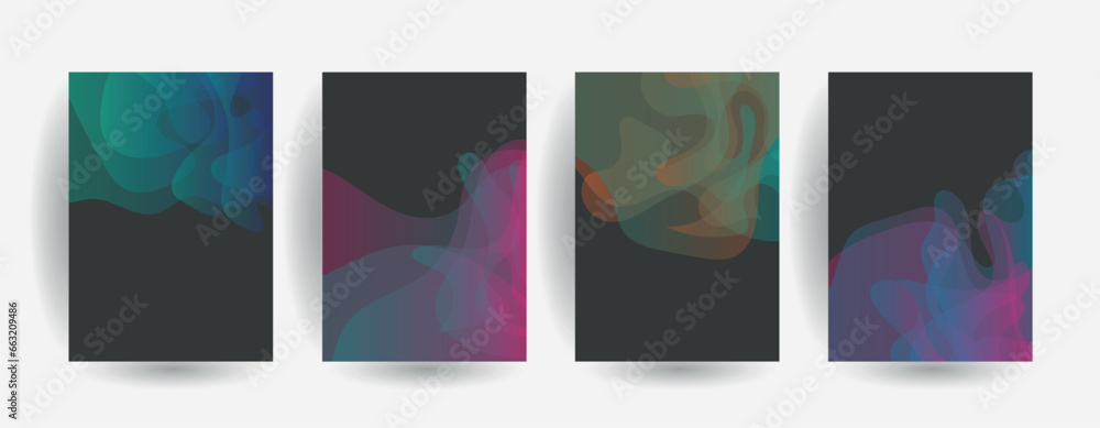 Geometric pattern background texture for brochure cover design, Abstract vector wave shape for presentation template 