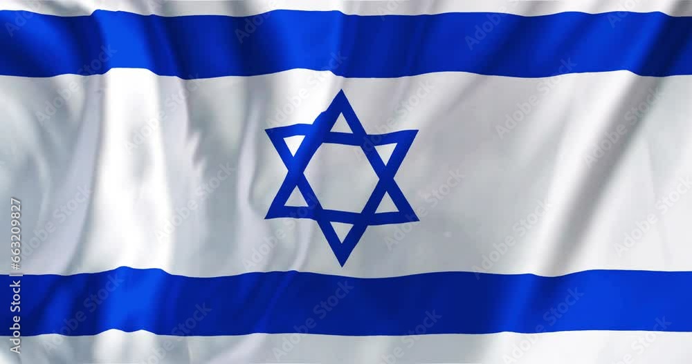 Animation of flag of israel waving Animation of flag of israel waving
