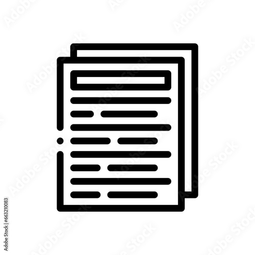 summary line icon