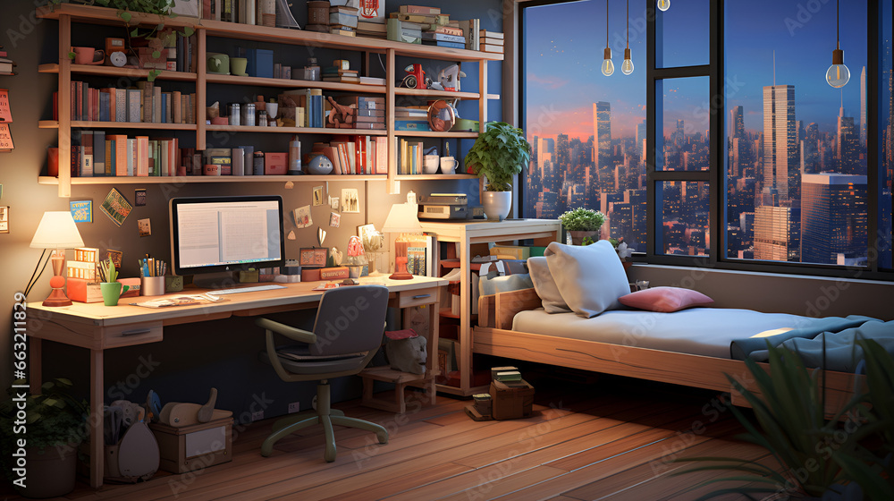 lofi living room with study table, anime style
lofi living room with study table, anime style
