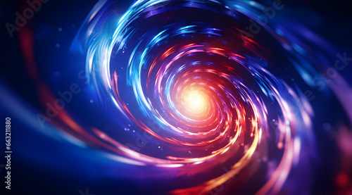abstract background with colorful light circles