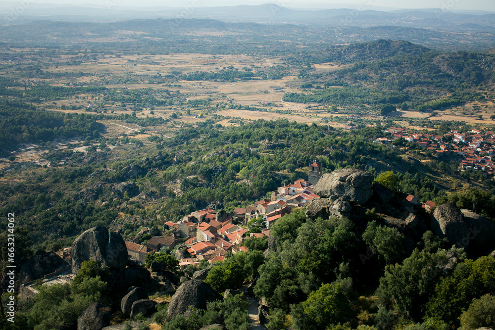 The valley of a medieval village in Monsanto, Portugal. The valley of a medieval village in Monsanto, Portugal.