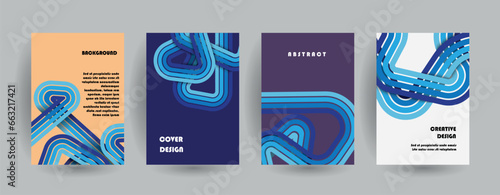 A4 abstract 3D graphics set for paper colors, Vector design layout for banner presentations, flyers, posters and invitations 
