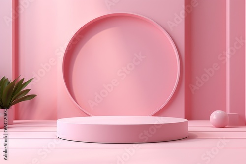 Captivating Pink Podium