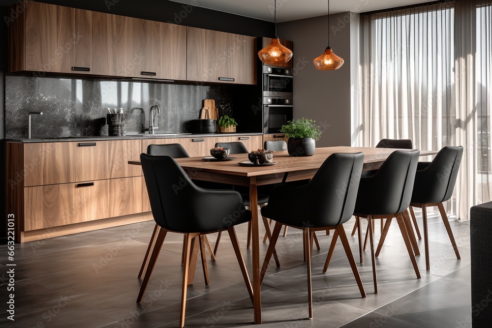 Fototapeta premium Modern Kitchen Dining